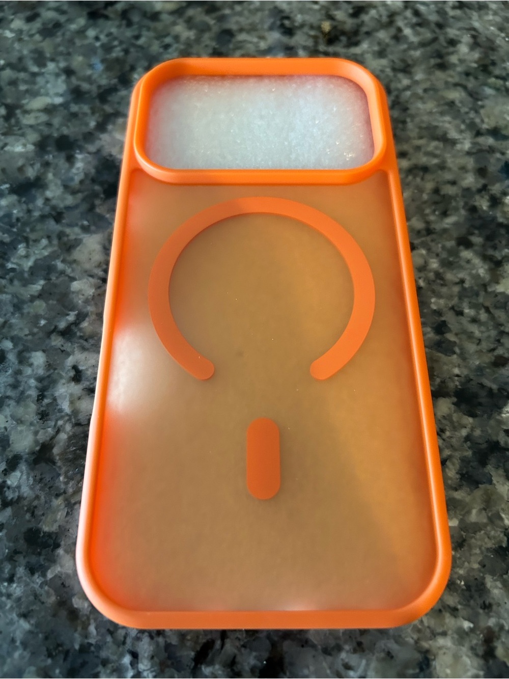 Orange MagSafe-Compatible Silicone iPhone 17 Pro Case
